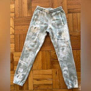 Adidas Joggers size small - grey/green/blue tie dye